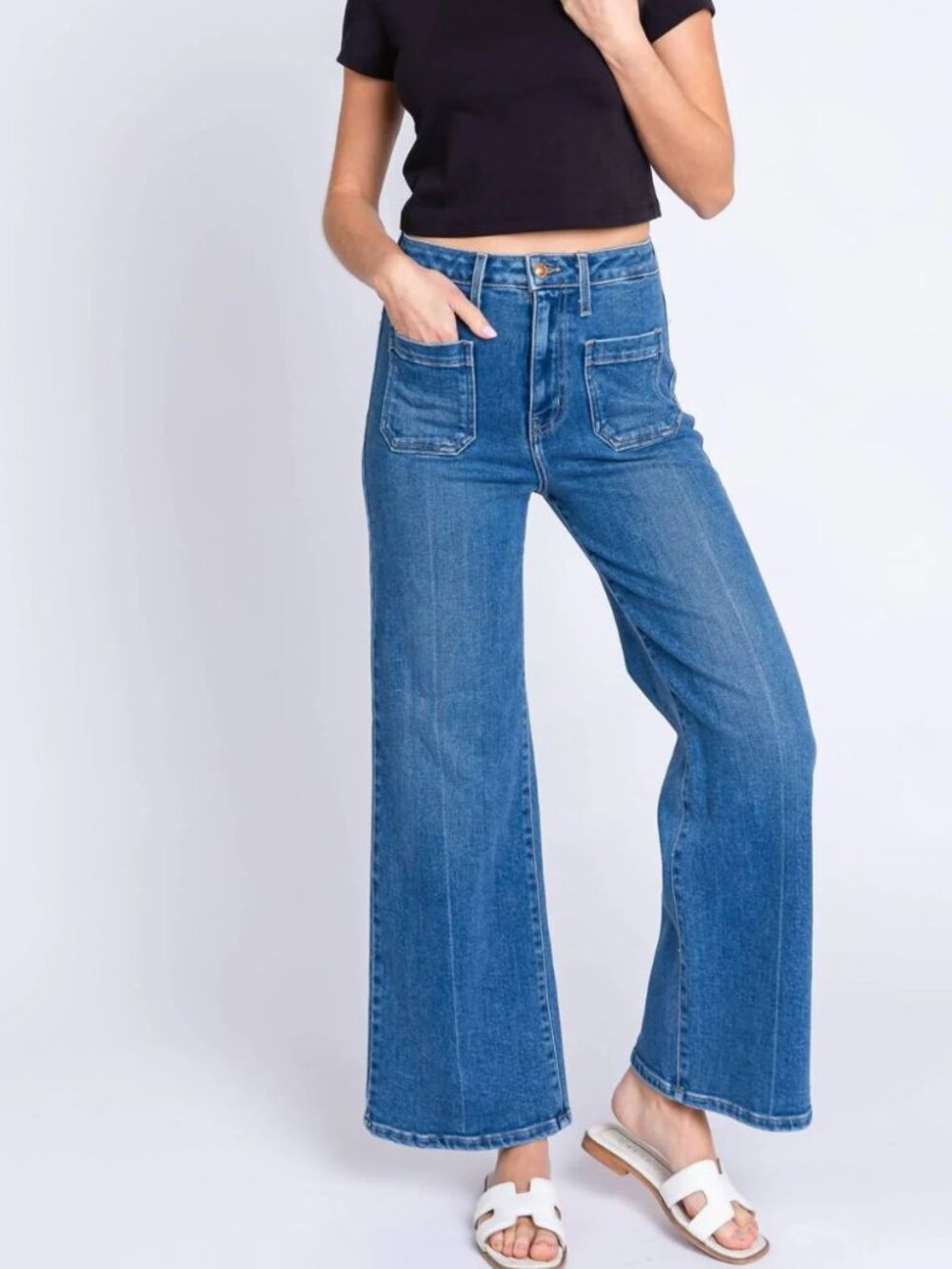 LETTER TO JULIET L.T.J. Sailor Wide Leg Jeans size 26